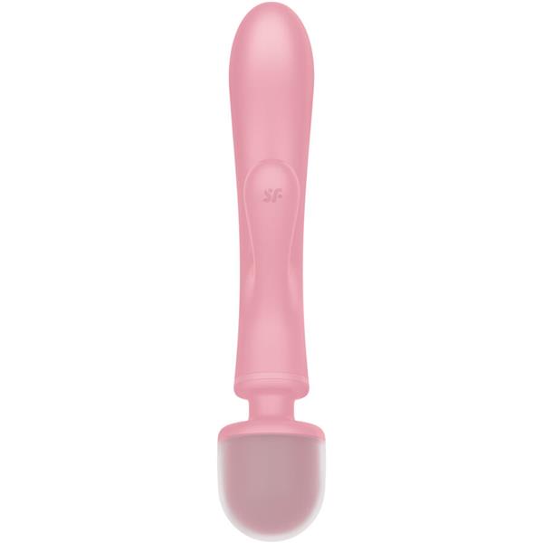TRIPLE LOVER RABBIT VIBRATOR MASSAGER PINK