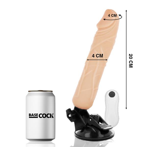 REALISTIC VIBRATOR REMOTE CONTROL FLESH 20 CM -O- 4 CM