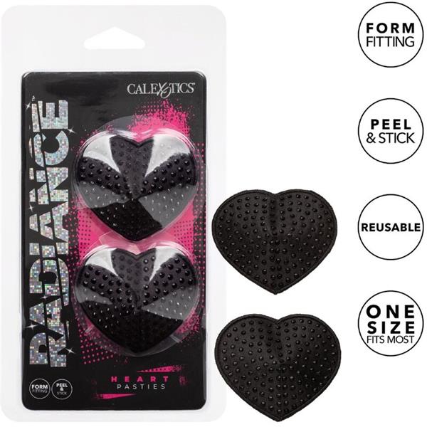 RADIANCE HEART-SHAPED JEWEL NIPPLE SHIELDS