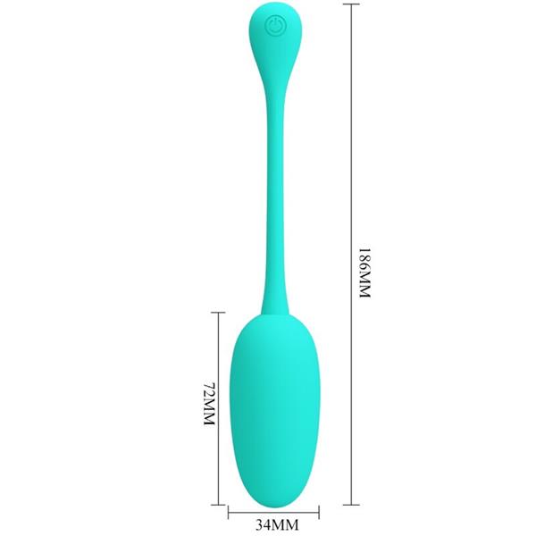 KNUCKER WATER GREEN RECHARGEABLE VIBRATING EGG
