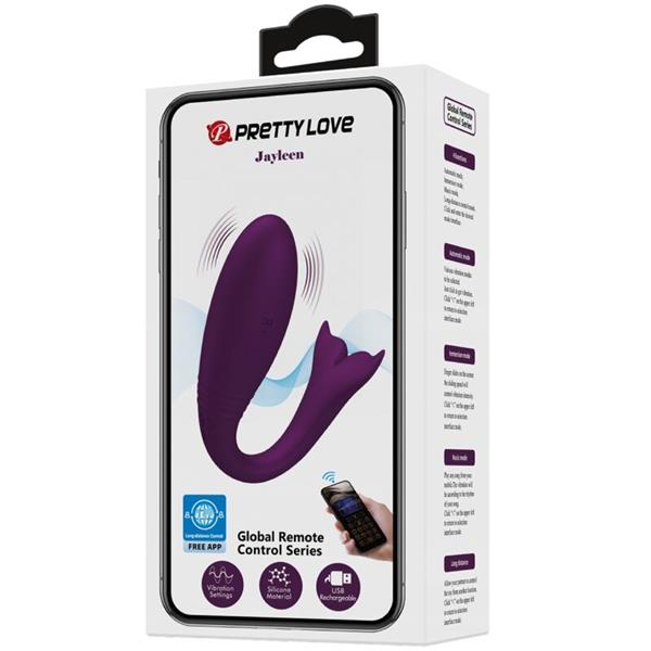 JAYLEEN VIBRATOR APP REMOTE CONTROL PURPLE