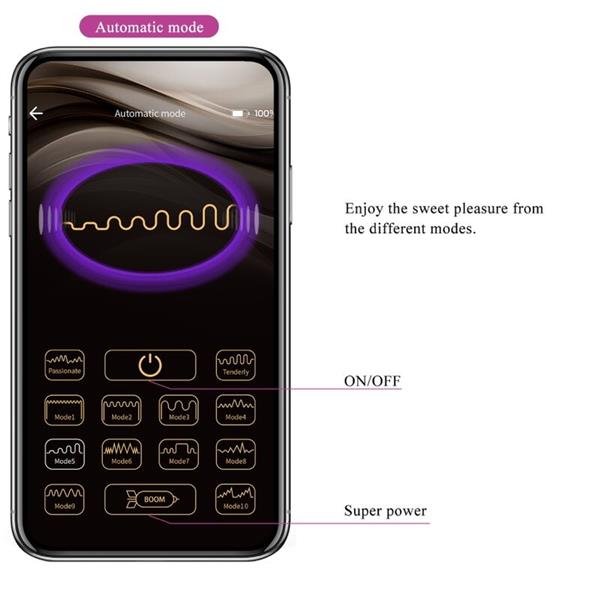 JAYLEEN VIBRATOR APP REMOTE CONTROL PURPLE