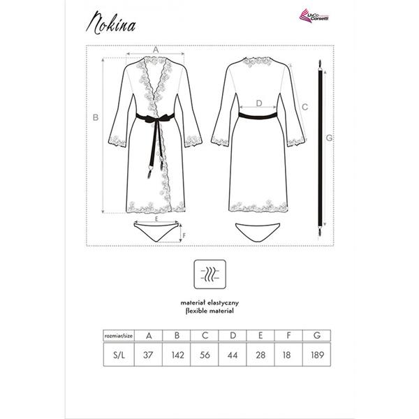 NOKINA LC XG055 OBLEKA + PANTY ČRNA ENA VELIKOST