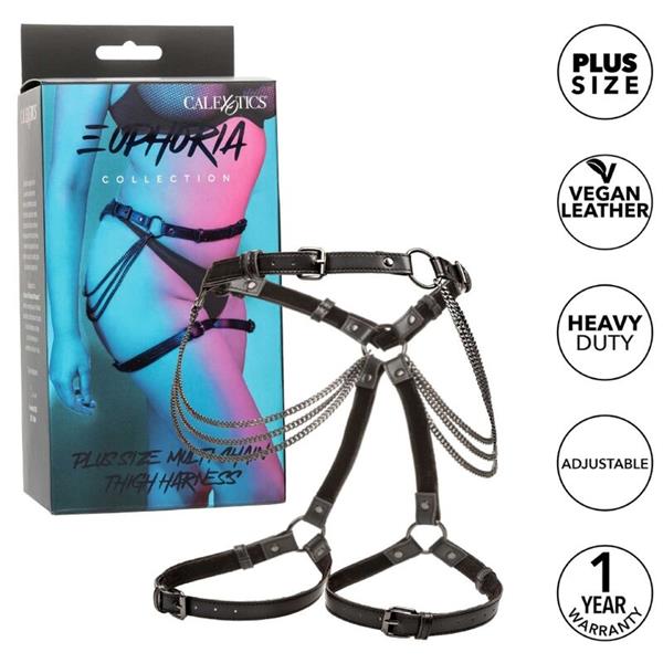 EUPHORIA PLUS SIZE MULTI CHAIN THIGH HARNESS