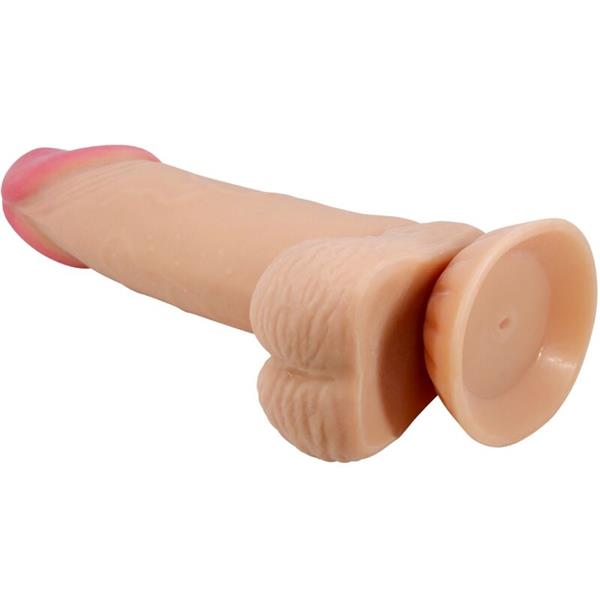 SERIJA SLIDING SKIN REALISTIČNI DILDO S CUPOM ZA USISAVANJE 19.4 CM