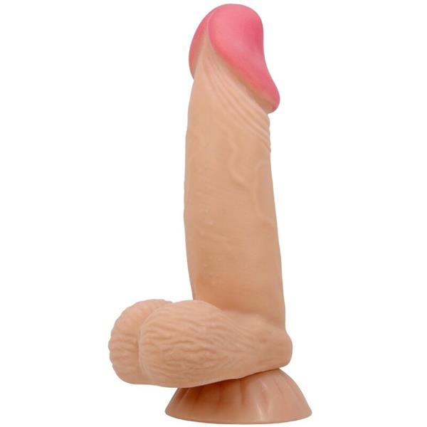 SERIJA SLIDING SKIN REALISTIČNI DILDO S CUPOM ZA USISAVANJE 19.4 CM