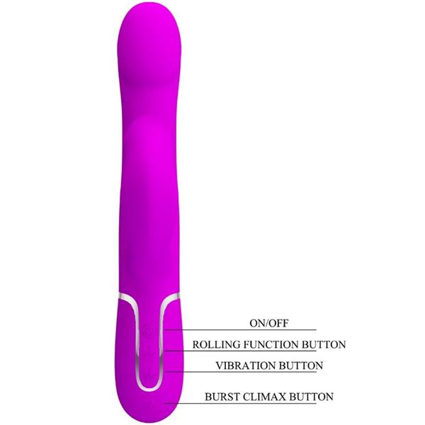 RABBIT VIBRATOR PEARLS VIOLET