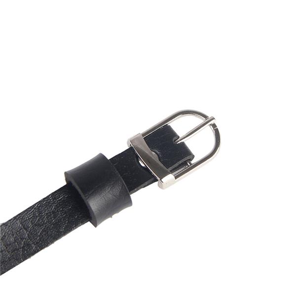 CHEST HARNESS LEATHER CHAINS BLACK ONE SIZE