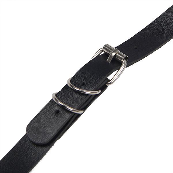 FULL BODY HARNESS WITH LEATHER BUCKLES BLACK ONE SIZE