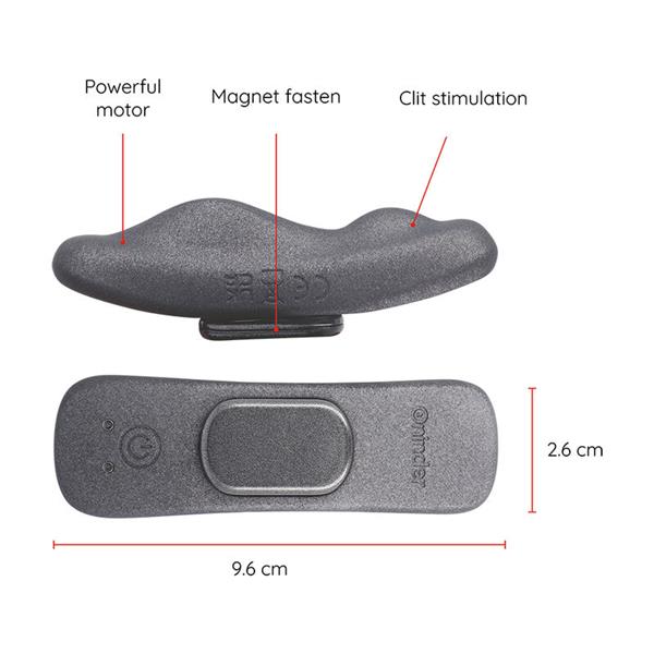 MANILA HLAČKE POLNJEN VIBRATOR 9 HITROSTI 9.6 CM X 2.6 CM - BREZPLAČNA APLIKACIJA