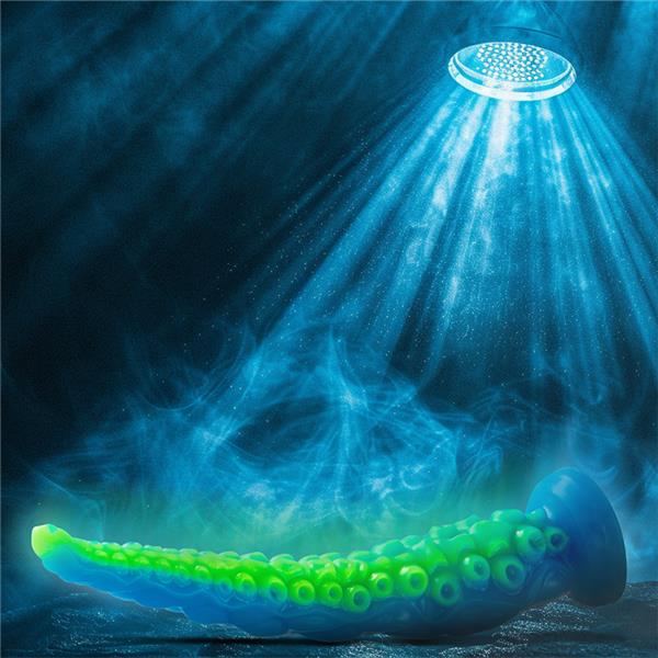 SCYLLA FLUORESCENTNI TANEK TENTAKEL DILDO MALE VELIKOSTI