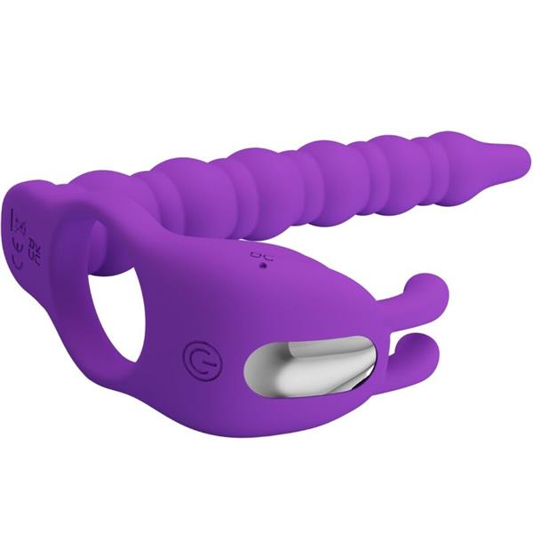 BLACKNEY PENIS RING WITH LILA VIBRATOR PLUG