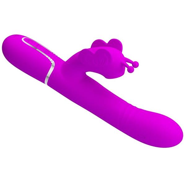 MULTIFUNCTION RABBIT VIBRATOR 4 IN 1 BUTTERFLY FUCHSIA