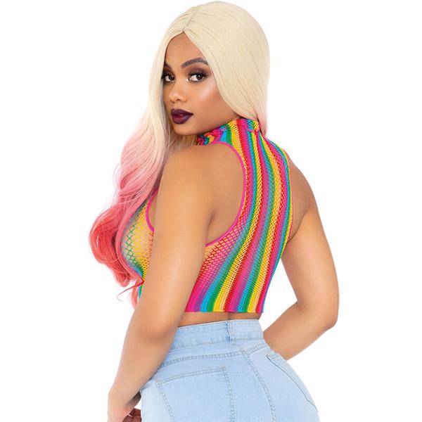 MULTICOLOR NET TOP