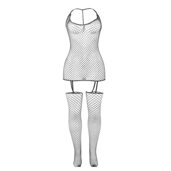 951955 SHINY FISHNET BODYSTOCKING ONE SIZE