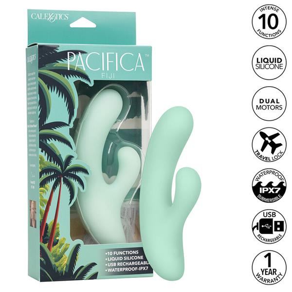 PACIFICA FIJI VIBRATOR & ESTIMULATOR G SPOT 10 VIBRATIONS AQUA