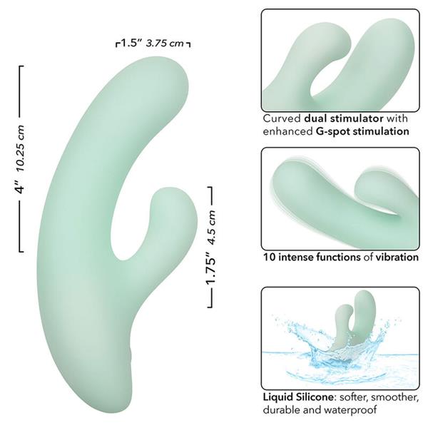 PACIFICA FIJI VIBRATOR & ESTIMULATOR G SPOT 10 VIBRATIONS AQUA