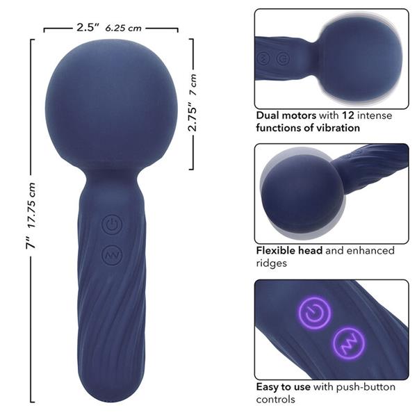 CHARISMA SEDUCTION MASSAGER 12 FUNCTIONS 17.75 CM X 6.25 CM PURPLE