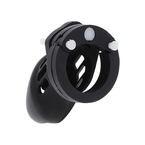 EXTREME CHASTITY COCK CAGE SILICONE SIZE S BLACK