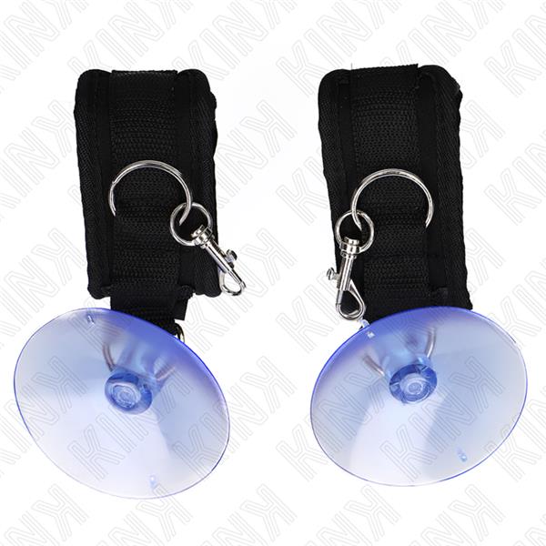 SUCTION CUP WRIST RESTRAINTS BLACK 29-40 CM X 5 CM