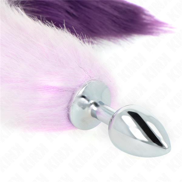 ANAL PLUG SIZE S 7 X 3 CM WITH SYNTHETIC TAIL 40 CM PURPLE