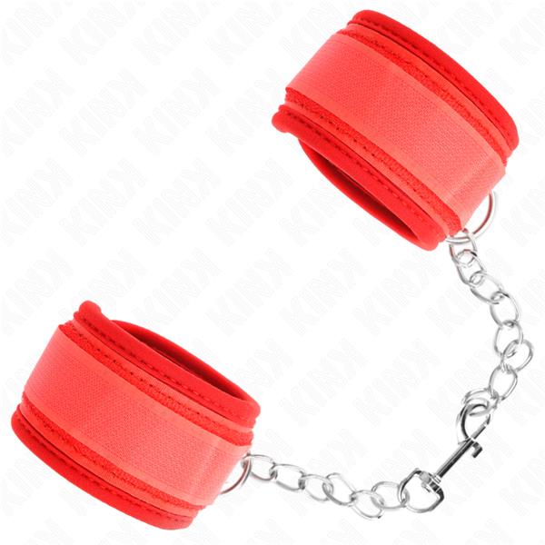 NEOPRENE WRIST RESTRAINTS RED 42 X 5 CM