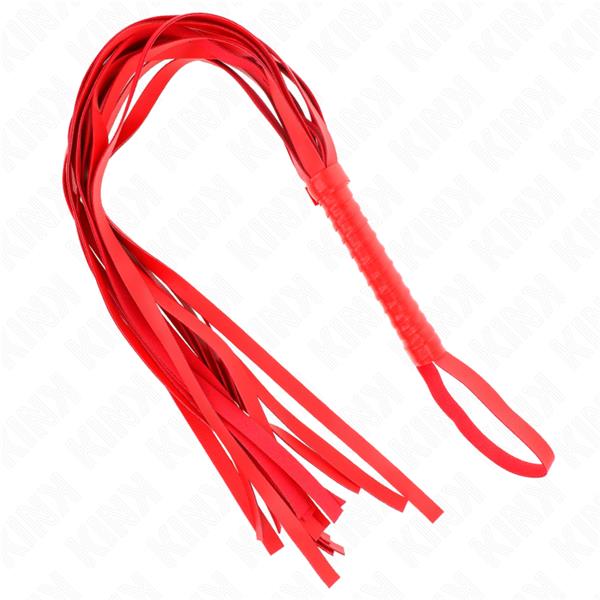 RED SHORT HANDLE LONG TAIL WHIP 70 CM
