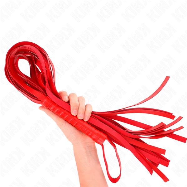 RED SHORT HANDLE LONG TAIL WHIP 70 CM