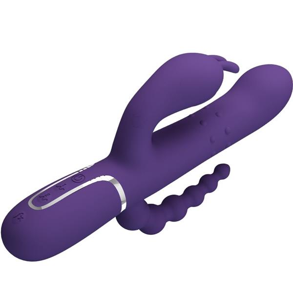 CAMMY TROJNI VIBRATOR MULTIFUNKCIJA 4 V 1 PURPLE