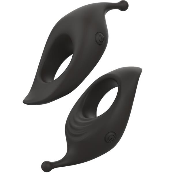 BCHARMED RHYTHM INFINITE DELUXE PENIS RING 15 VIBRATIONS BLACK