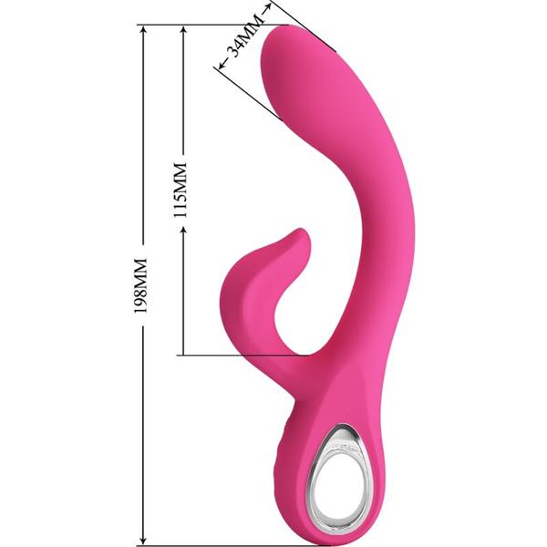 FRITZ RABBIT VIBRATOR 12 VIBRATIONS PINK