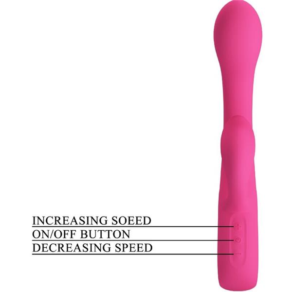 FRITZ RABBIT VIBRATOR 12 VIBRATIONS PINK
