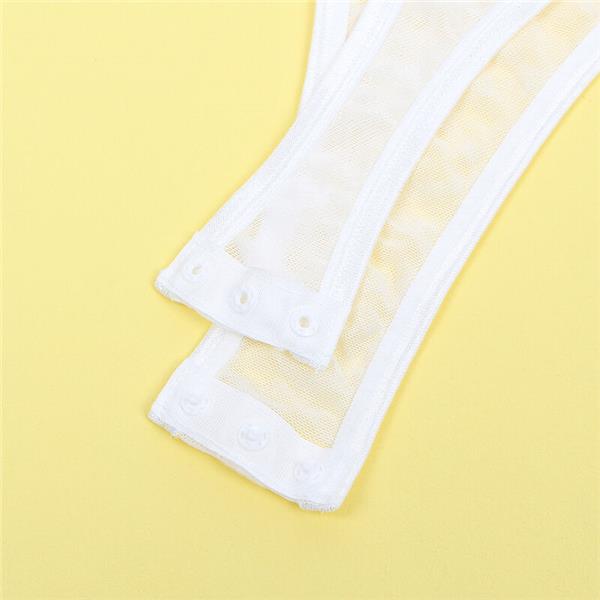 954284 BODY WITH CHAINS + GARTER BELT WHITE S/M