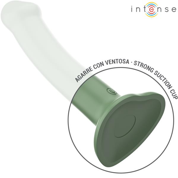 BECCA VIBRATOR WITH SUCTION CUP 10 VIBRATIONS GREEN REMOTE CONTROL