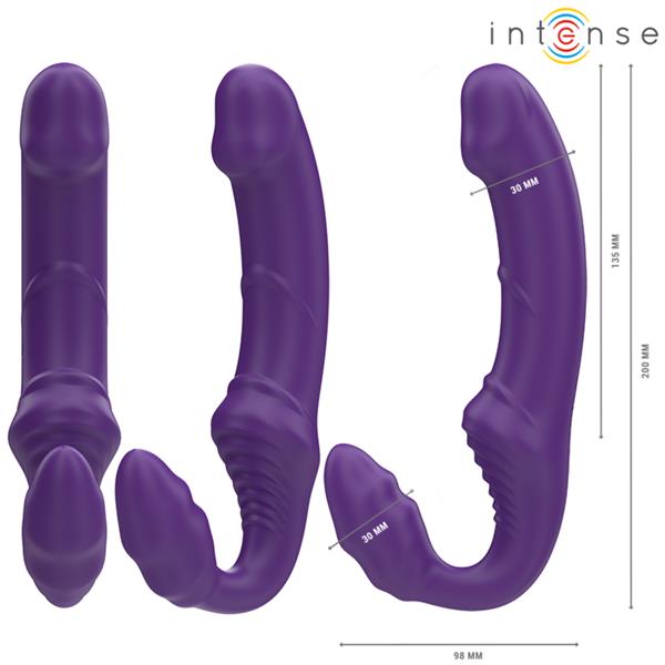 JILL DOUBLE VIBRATOR 20 CM PURPLE REMOTE CONTROL