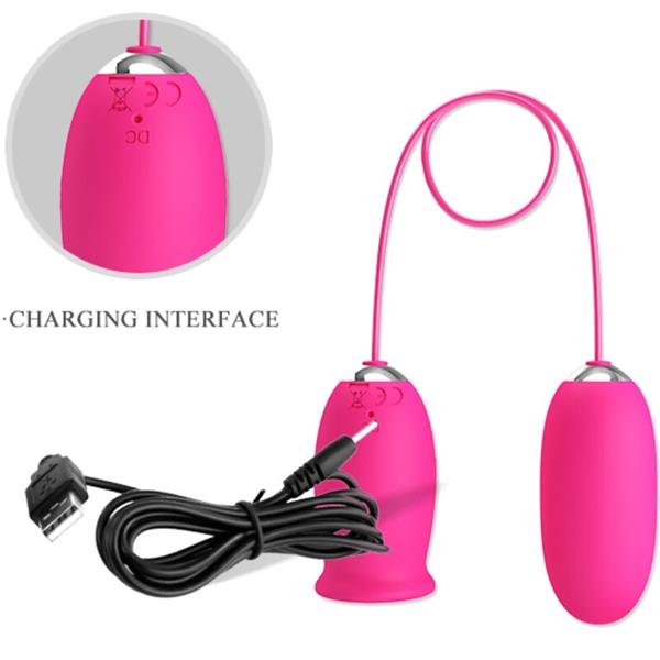 DAISY VIBRATING EGG + CLITORIS STIMULATING TONGUE PINK