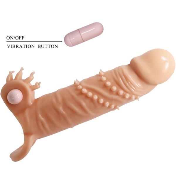 CONNOR PENIS SLEEVE + CLITORIS STIMULATOR FLESH