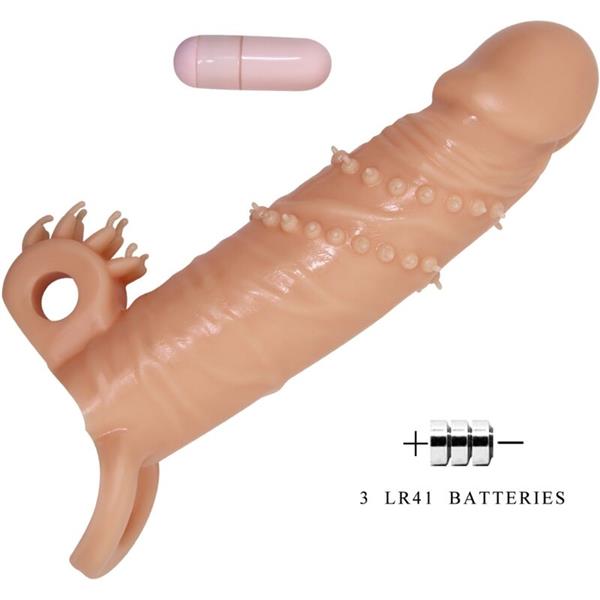 CONNOR PENIS SLEEVE + CLITORIS STIMULATOR FLESH