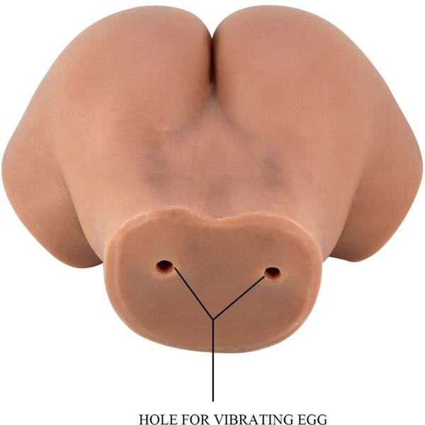 HAILEY VIBRATOR ZA GUZU S REALISTIČNOM VAGINOM I ANUSOM S DALJINSKIM UPRAVLJANJEM