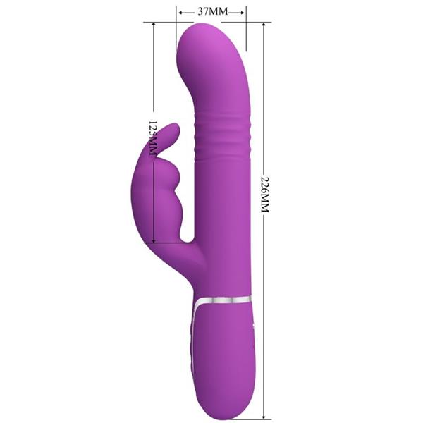 COALE 4 IN 1 MULTIFUNCTION RABBIT VIBRATOR PURPLE