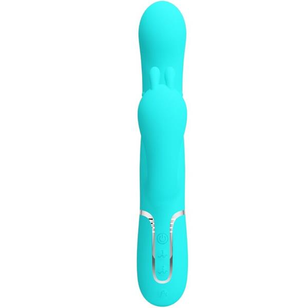 CAMMY 4 IN 1 MULTIFUNCTION TRIPPLE RABBIT VIBRATOR  BLUE