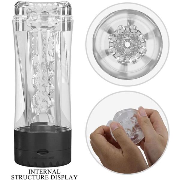 TAMARA MALE MASTURBATOR MULTI-SPEED VIBRATOR BLACK