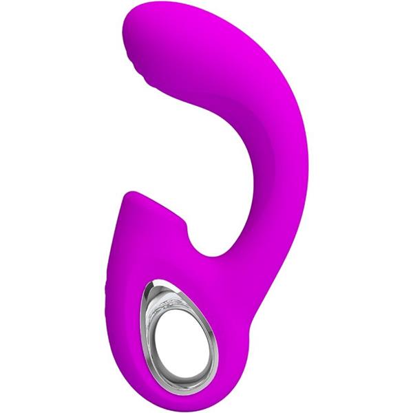 SIBEL SIBEL G-SPOT VIBRATOR + CLITORIS STIMULATOR 10 VIBRATIONS PURPLE