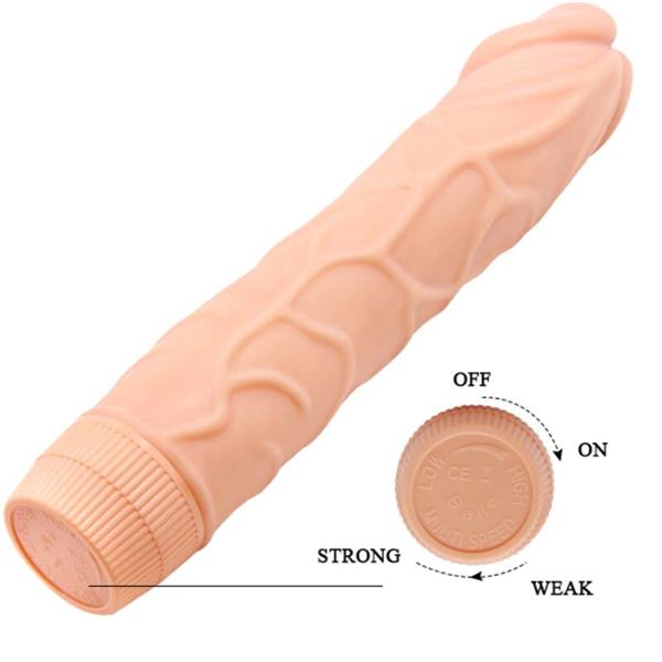BOB REALISTIC VIBRATOR 22.5 CM FLESH