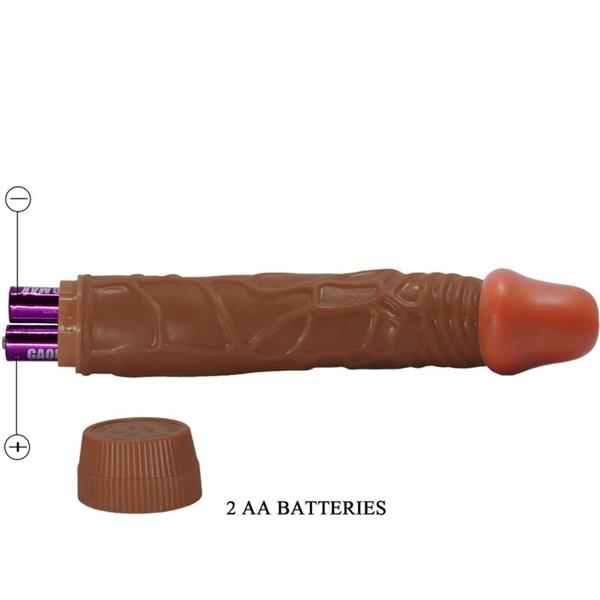 BOB REALISTIC VIBRATOR 22.5 CM MULATTO