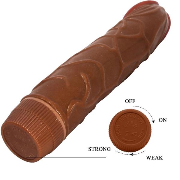 BOB REALISTIC VIBRATOR 22.5 CM MULATTO