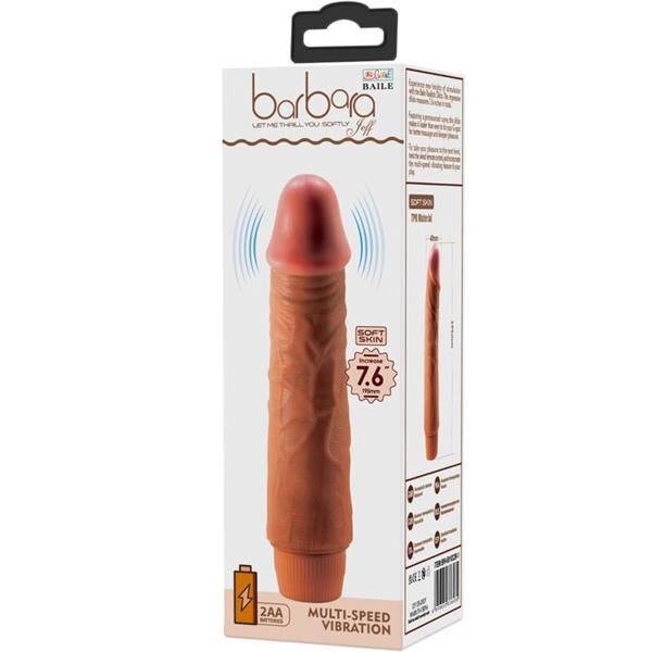 JEFF REALISTIC VIBRATOR 19.5 CM MULATTO