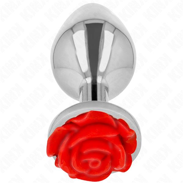 PLUG ANAL ROSE RED SIZE L