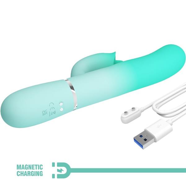 GIGI MULTIFUNCTION RABBIT VIBRATOR AQUA GREEN