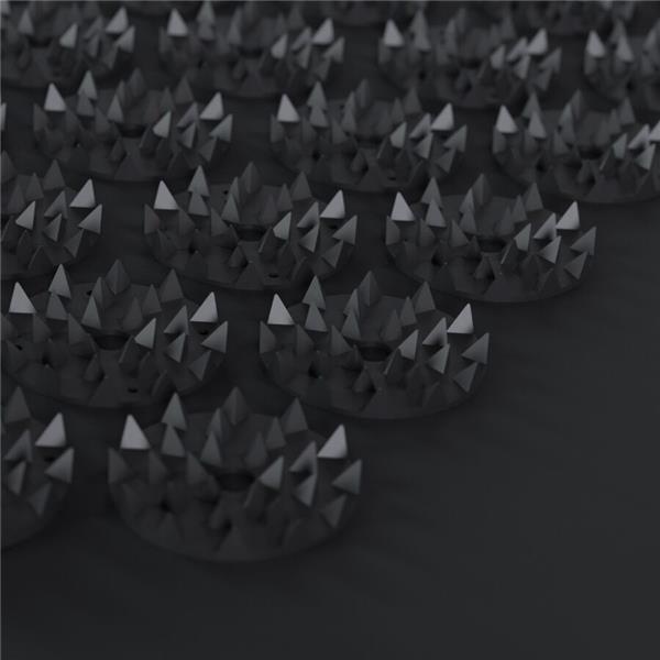 MAT ZA MASAŽO TELESA Z AKUPRESURO ČRNA